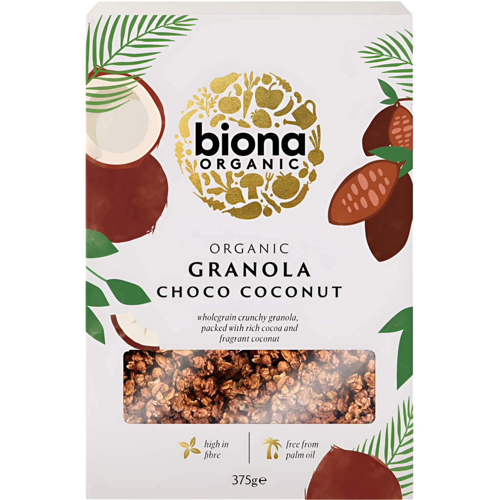 Biona Organic Granola - Choco Coconut Crunchy X 6 X 375g