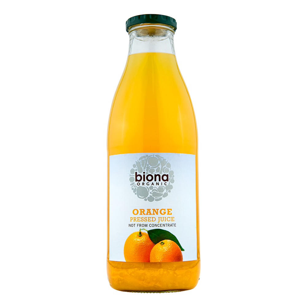 Biona Organic Pressed Fruit Juice - Orange X 6 X 750ml