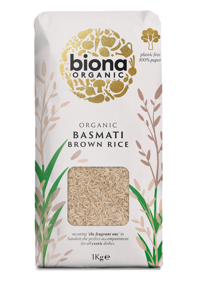 Biona Organic Rice - Basmati Brown X 6 X 500g