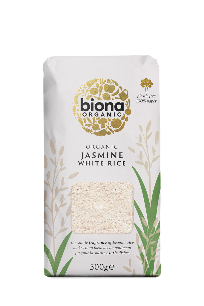 Biona Organic Rice - Jasmine White X 6 X 500g