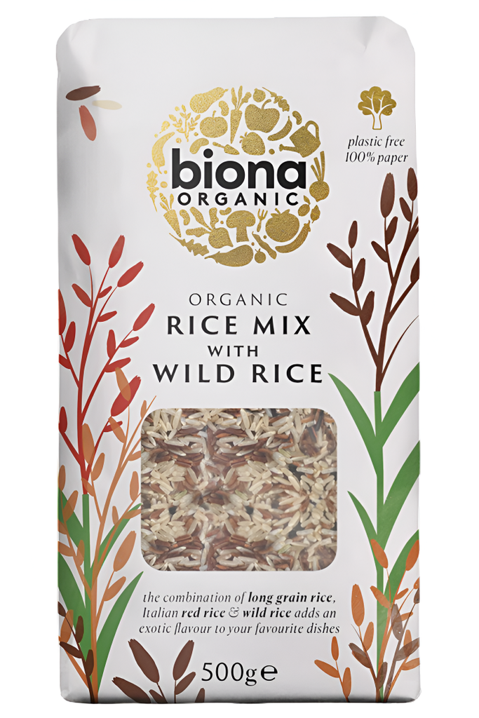 Biona Organic Rice - Wild Rice X 6 X 500g