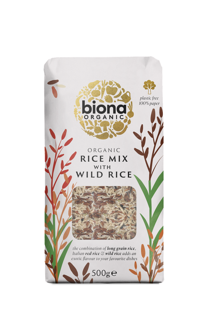 Biona Organic Rice - Wild Rice X 6 X 500g