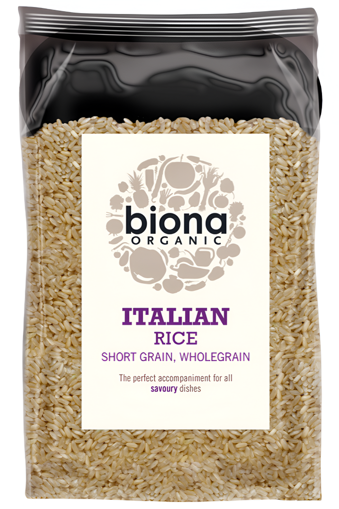 Biona Organic Rice - Italian Brown Short Grain X 6 X 500g