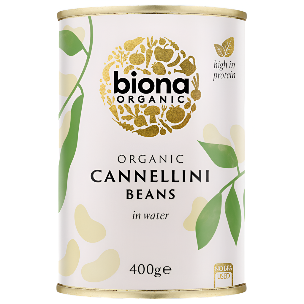 Biona Organic Veg & Pulse Cans - Cannellini Beans X 6 X 400g