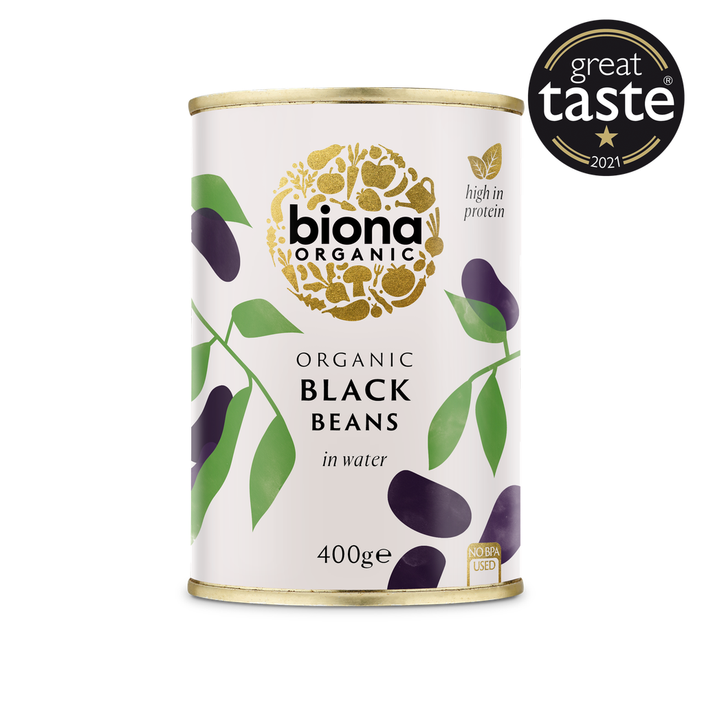 Biona Organic Veg & Pulse Cans - Black Beans X 6 X 400g