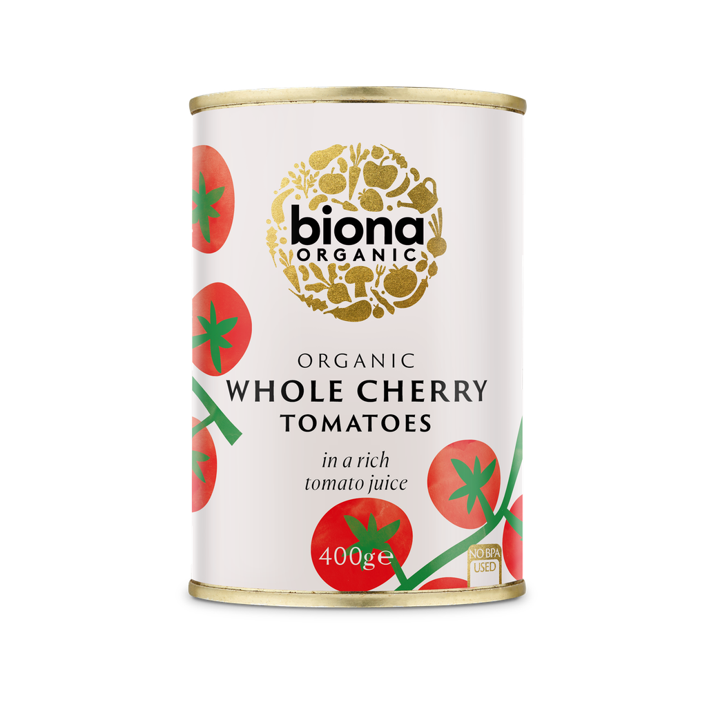 Biona Organic Veg & Pulse Cans - Tomatoes Cherry X 12 X 400g