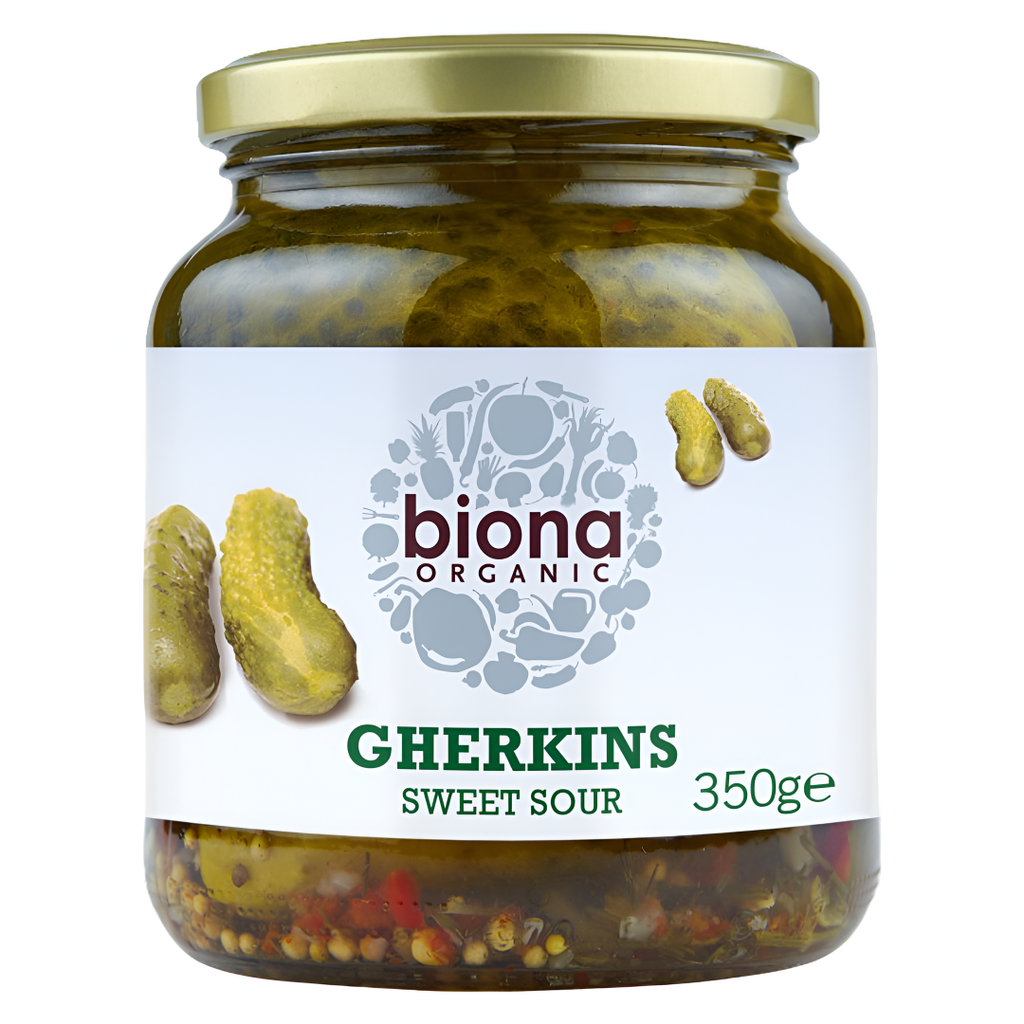 Biona Organic Veg Jars - Gherkins x 6 x 350g