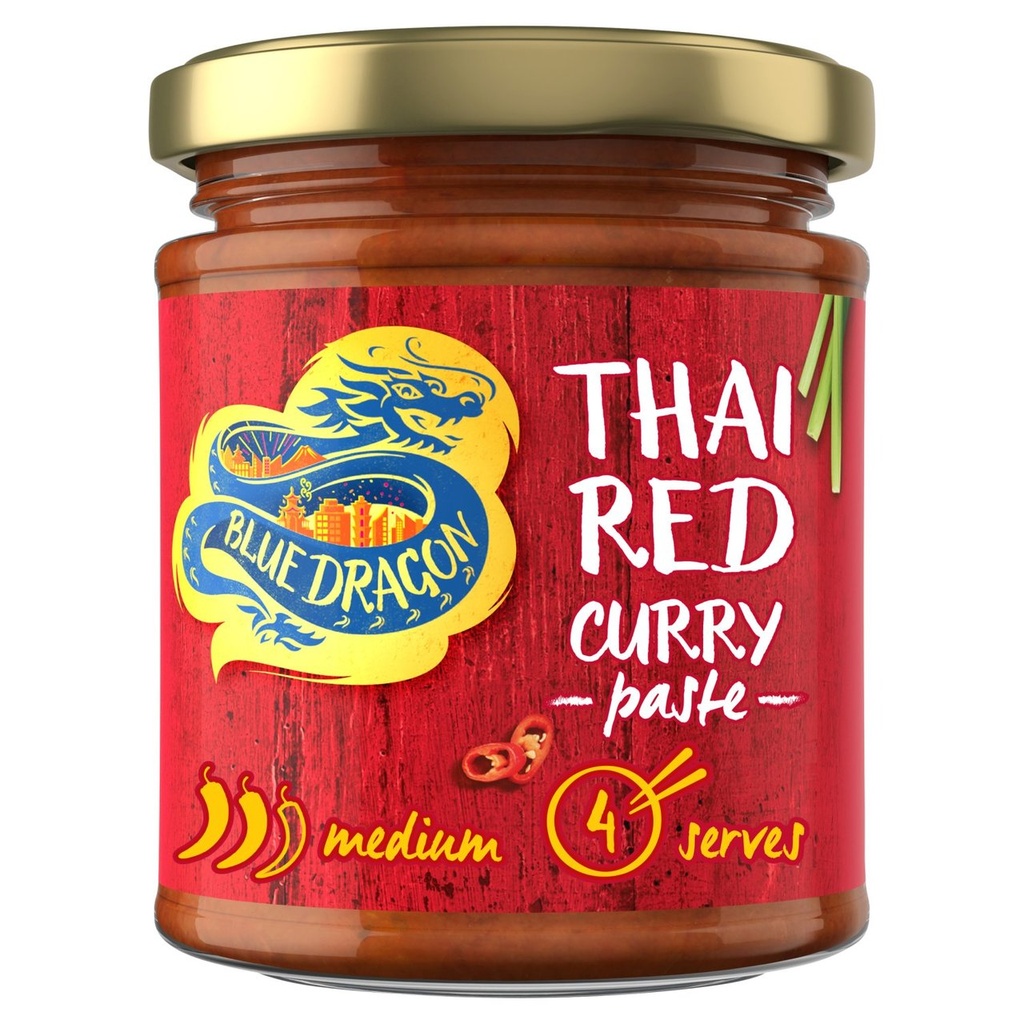 Blue Dragon Curry Pastes - Thai Red X 6 X 170g
