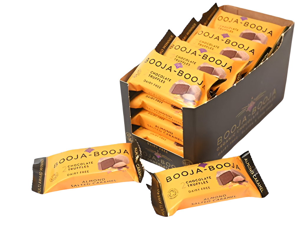 Booja Booja Vegan Chocolate Truffles - Almond Salted Caramel 2pc (23g)