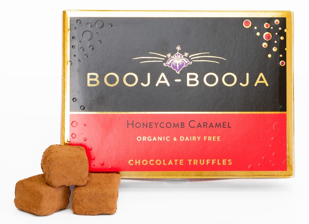 Booja Booja Vegan Chocolate Truffles - Honeycomb Caramel 8pc (92g)