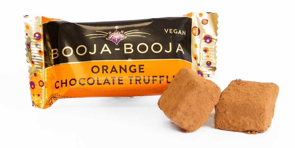 Booja Booja Vegan Chocolate Truffles - Orange Chocolate 2pc (23g)