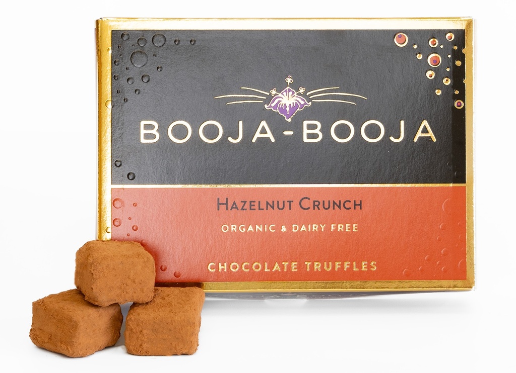 Booja Booja Vegan Chocolate Truffles - Hazelnut Crunch Chocolate 8pc (92g)