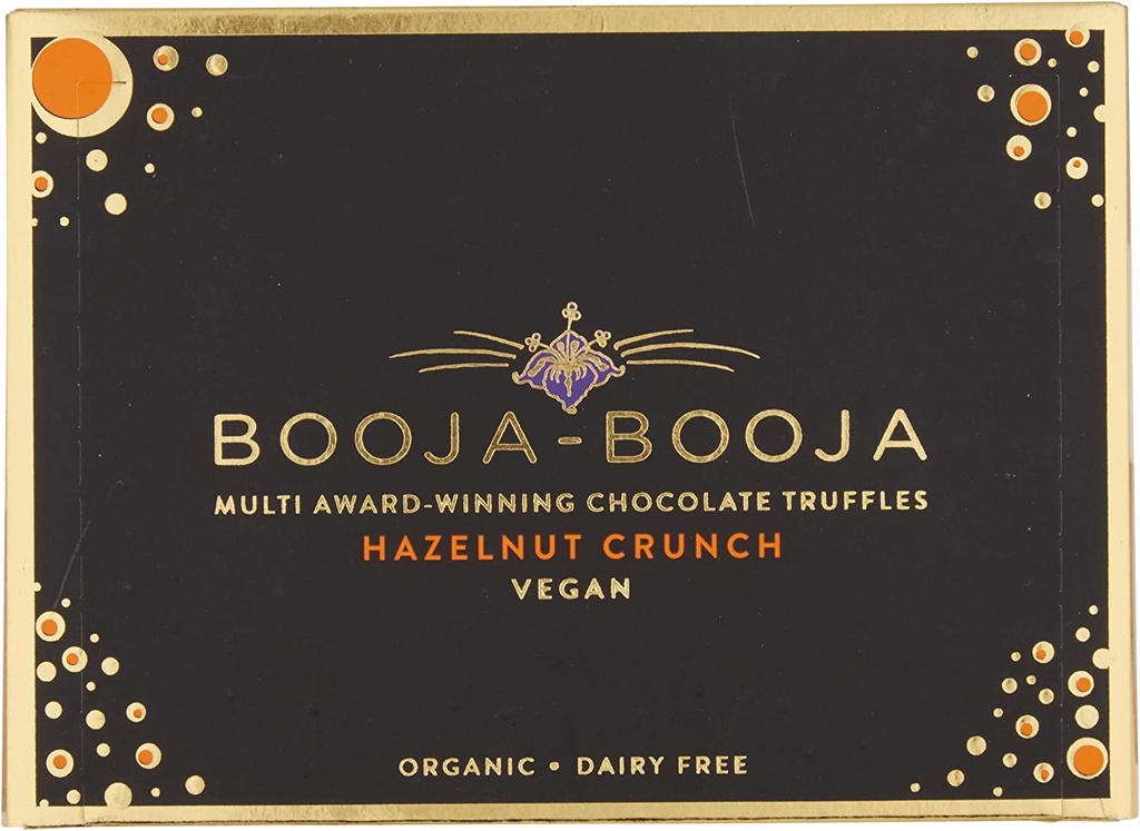 Booja Booja Vegan Chocolate Truffles - Hazelnut Crunch Chocolate 8pc (92g)