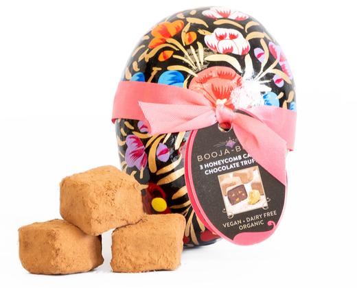 Booja Booja Vegan Easter Range - SMALL Egg Honeycomb Caramel 34g