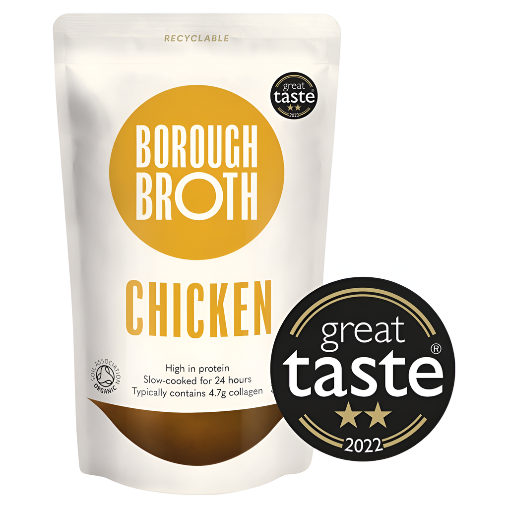 Borough Broth Organic Broths - Free-Range Chicken Bone 324ml
