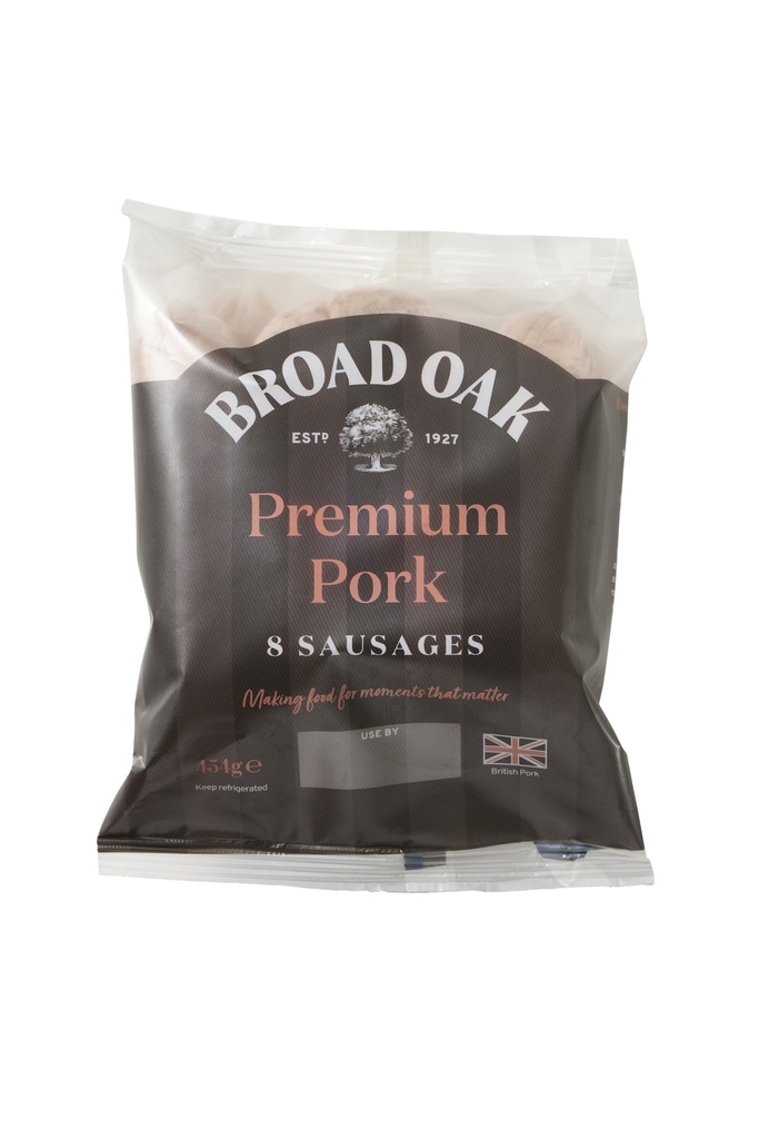 Broad Oak Pork Sausages - 454g