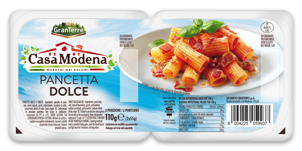 Casa Modena Italian Diced Pancetta - Sweet 110g
