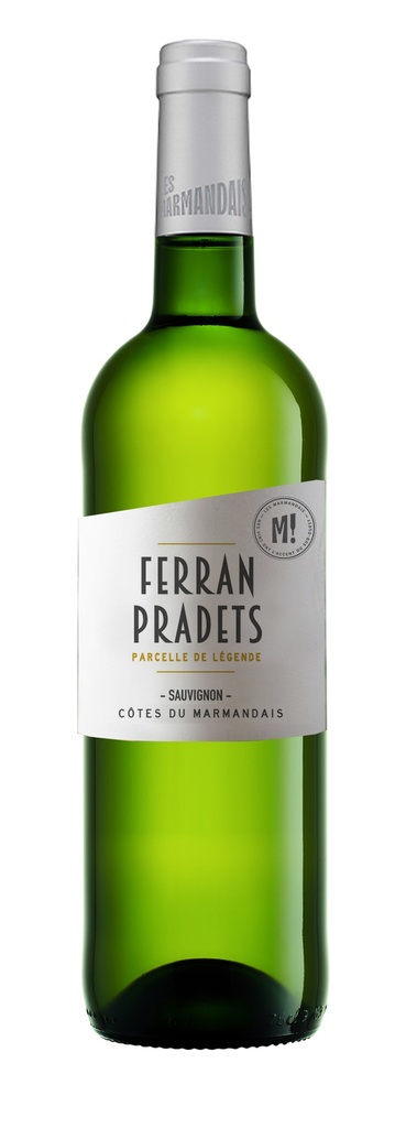 Caves du Marmandais White Wine - Ferran Pradets Sauvignon Blanc 2024 Cotes du Marmandais 11.5% ABV X 6 X 750ml FRANCE