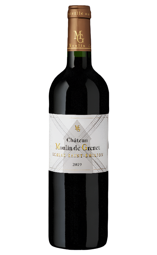 [15% OFF] Chateau Moulin de Grenet Red Wine - Lussac St Emilion 2019 Bordeaux France 14% ABV X 6 X 750ml FRANCE