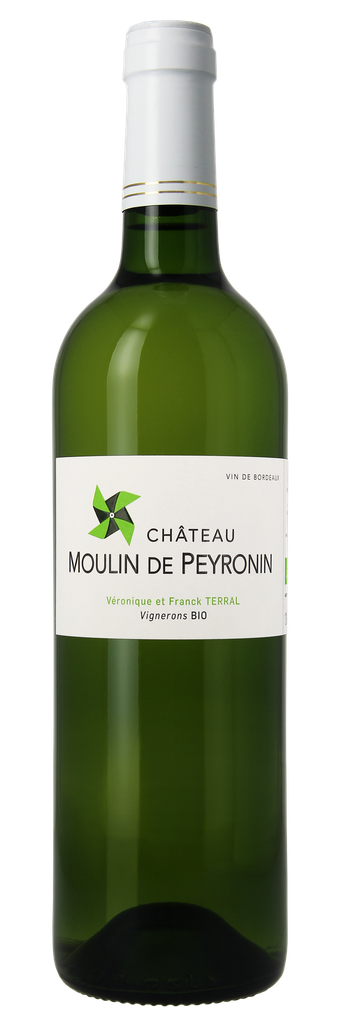 [15% OFF] Chateau Moulin de Peyronin Organic White Wine - Bordeaux Blanc Semillon,  Sauvignon Blanc, Sauvignon Gris Bordeaux 2024 13.5% ABV FRANCE X 6 X 750ml