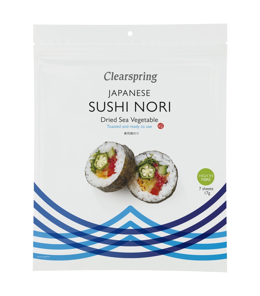 Clearspring Japanese Seasonings - Toasted Sushi Nori CS5428 X 8 X 17g