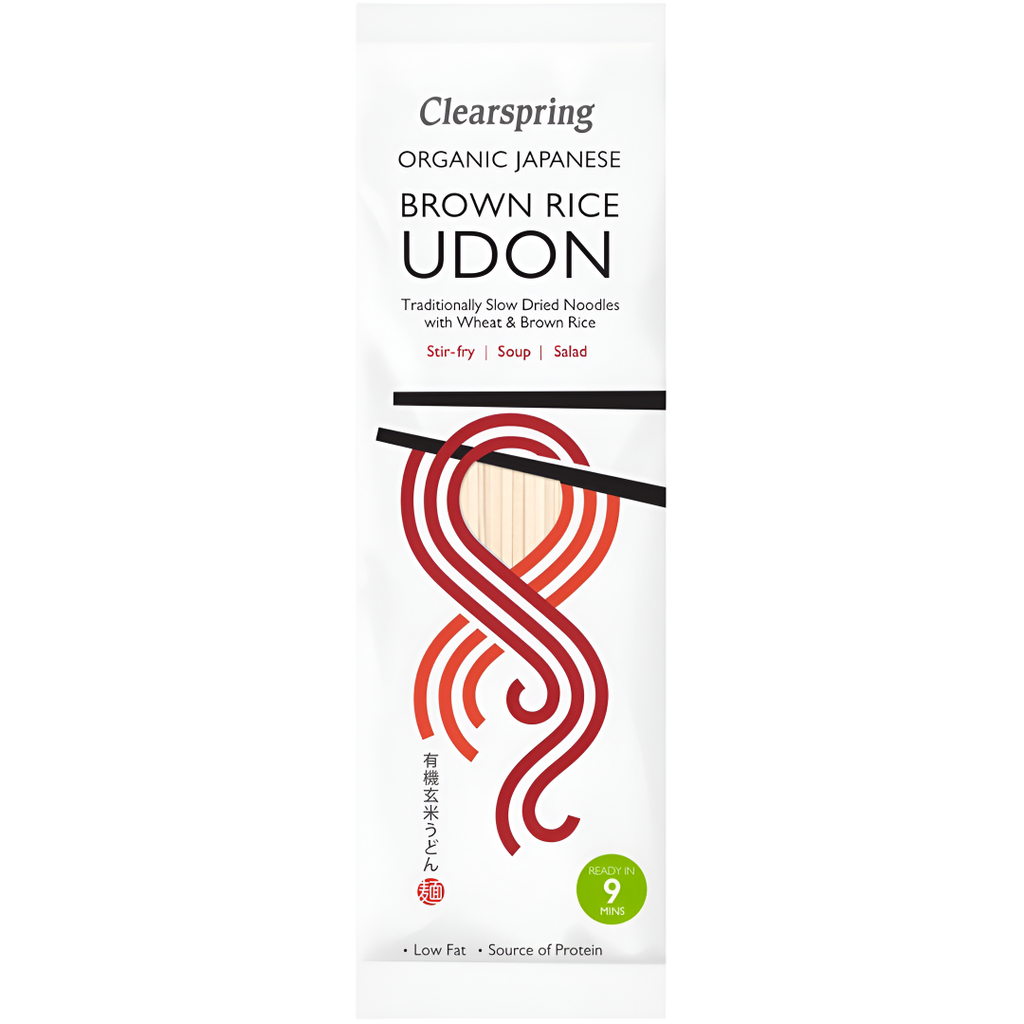 Clearspring Organic Noodles - Japanese Brown Rice Udon NDL0204.200A X 12 X 200g
