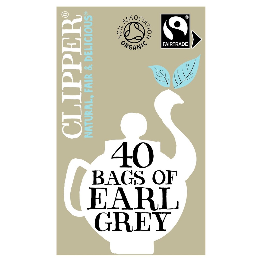 Clipper Organic Tea - Earl Grey X 6 X 40pc