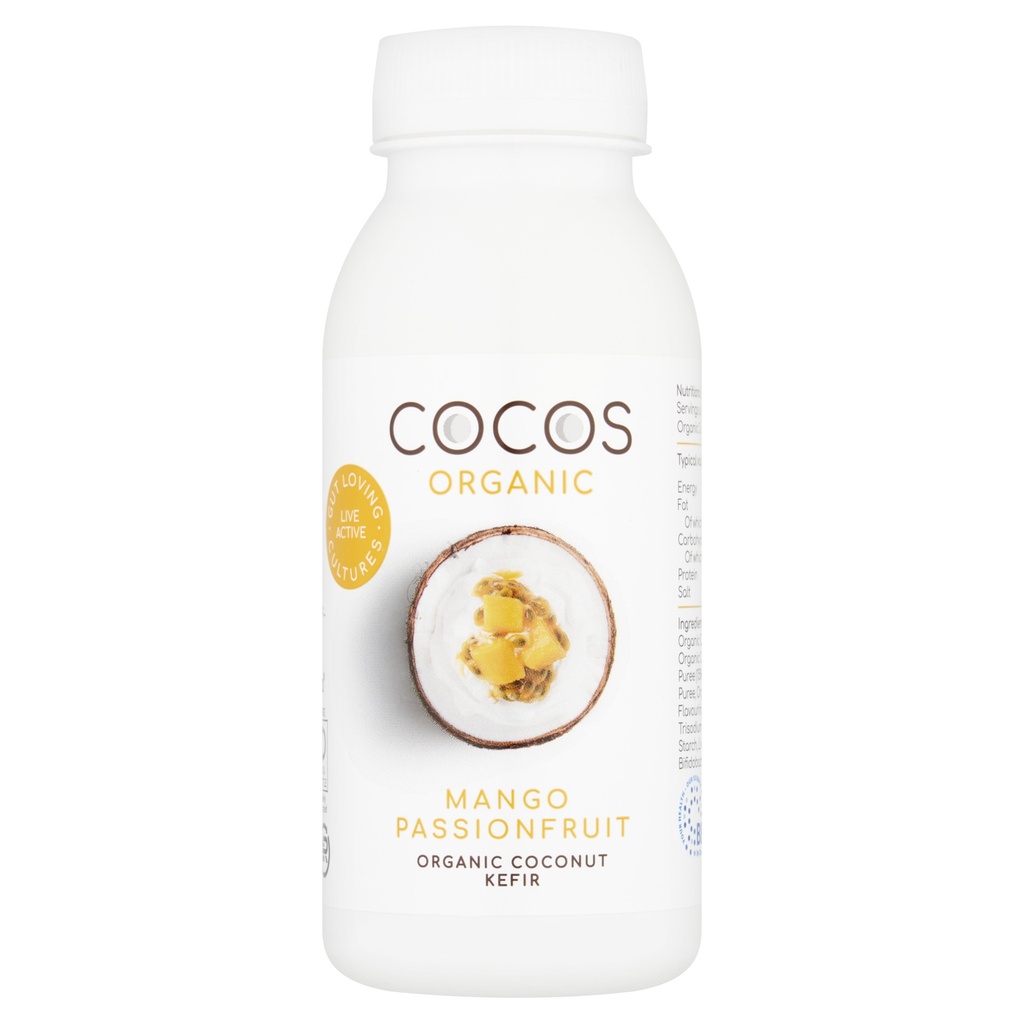 Cocos Organic Coconut Kefir Drinks - Mango and Passionfruit 200ml