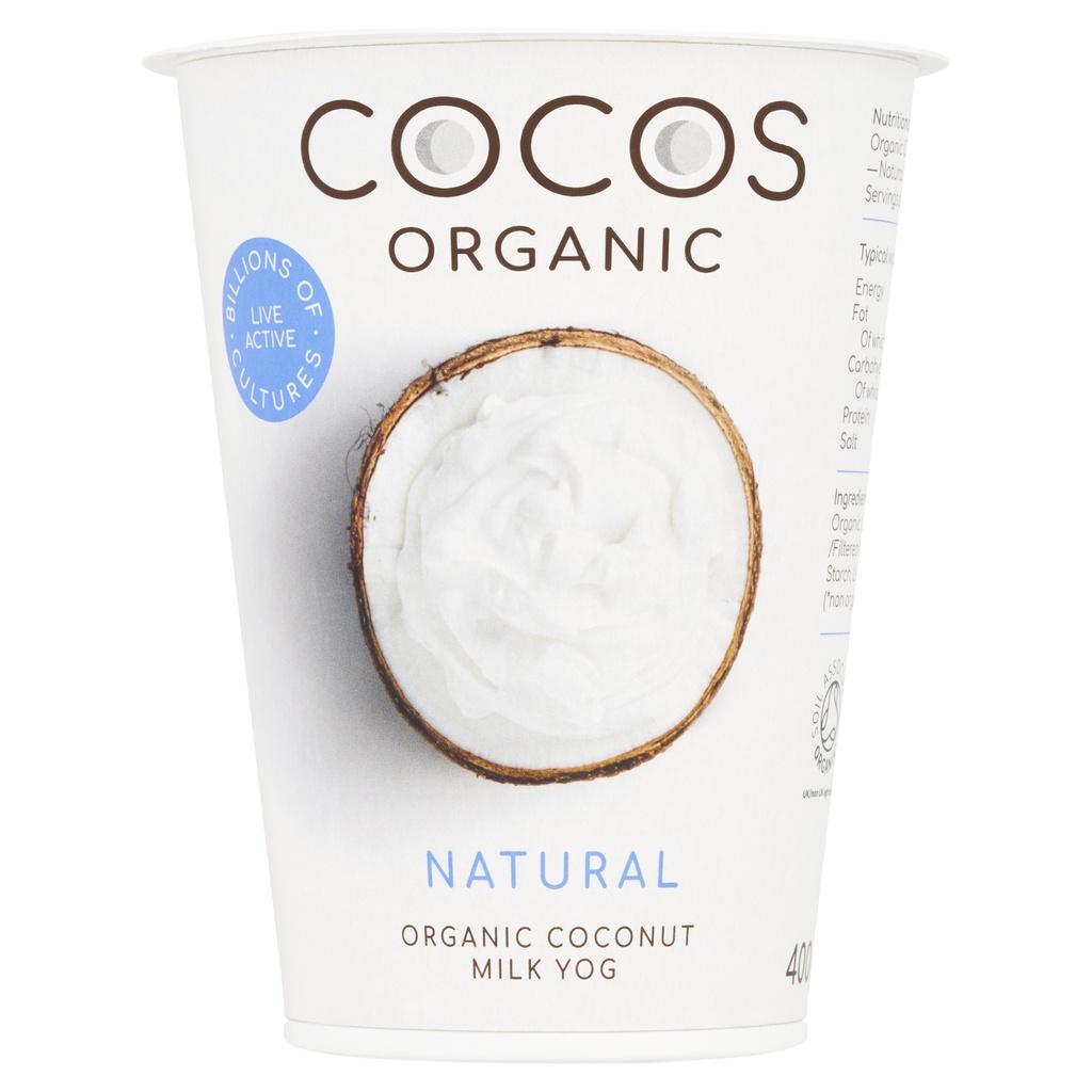 Cocos Organic Vegan Coconut Yoghurt - LARGE Natural 400g