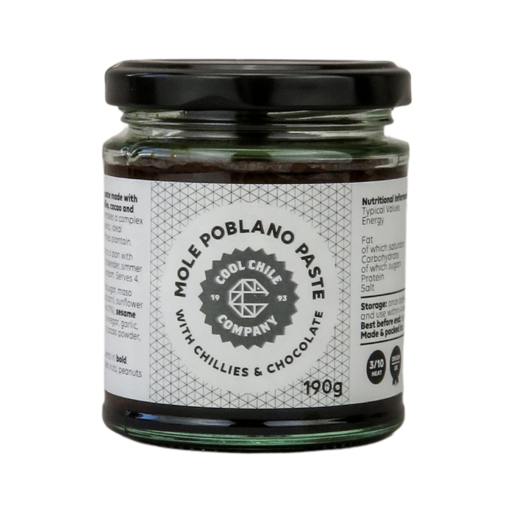 Cool Chile Ingredients - Mole Poblano Paste X 6 X 190g