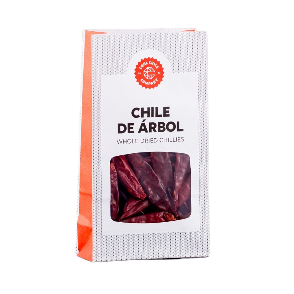 Cool Chile Whole Dried Chillies - De Arbol X 6 X 20g