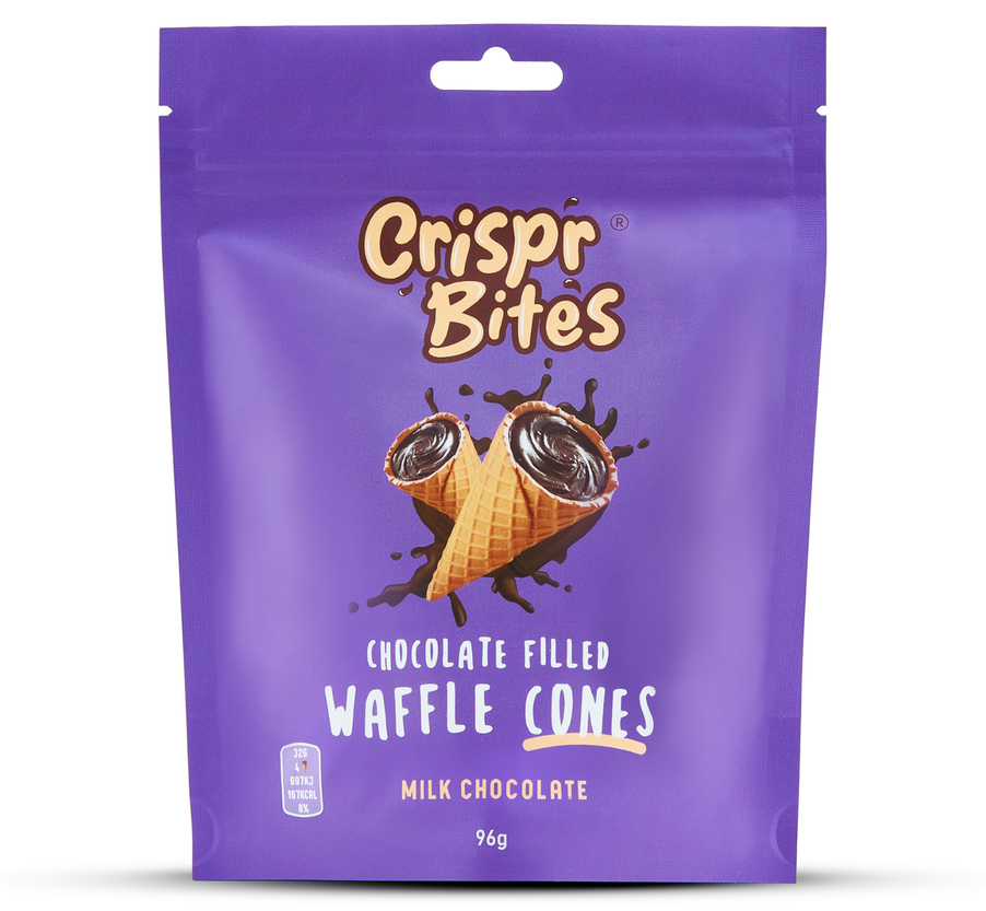 Crispr Bites Waffle Cones - Chocolate Filled Milk X 9 X 96g