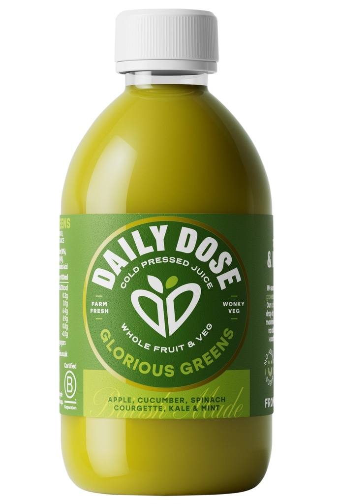 Daily Dose Cold Press Juice - SMALL Glorious Greens 300ml