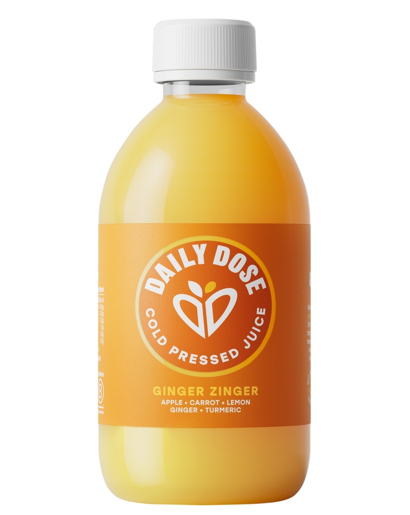 Daily Dose Cold Press Juice - SMALL Ginger Zinger 300ml