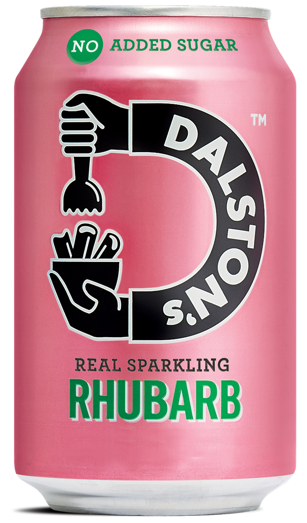 Dalstons No Added Sugar Soda - Rhubarb X 24 X 330ml