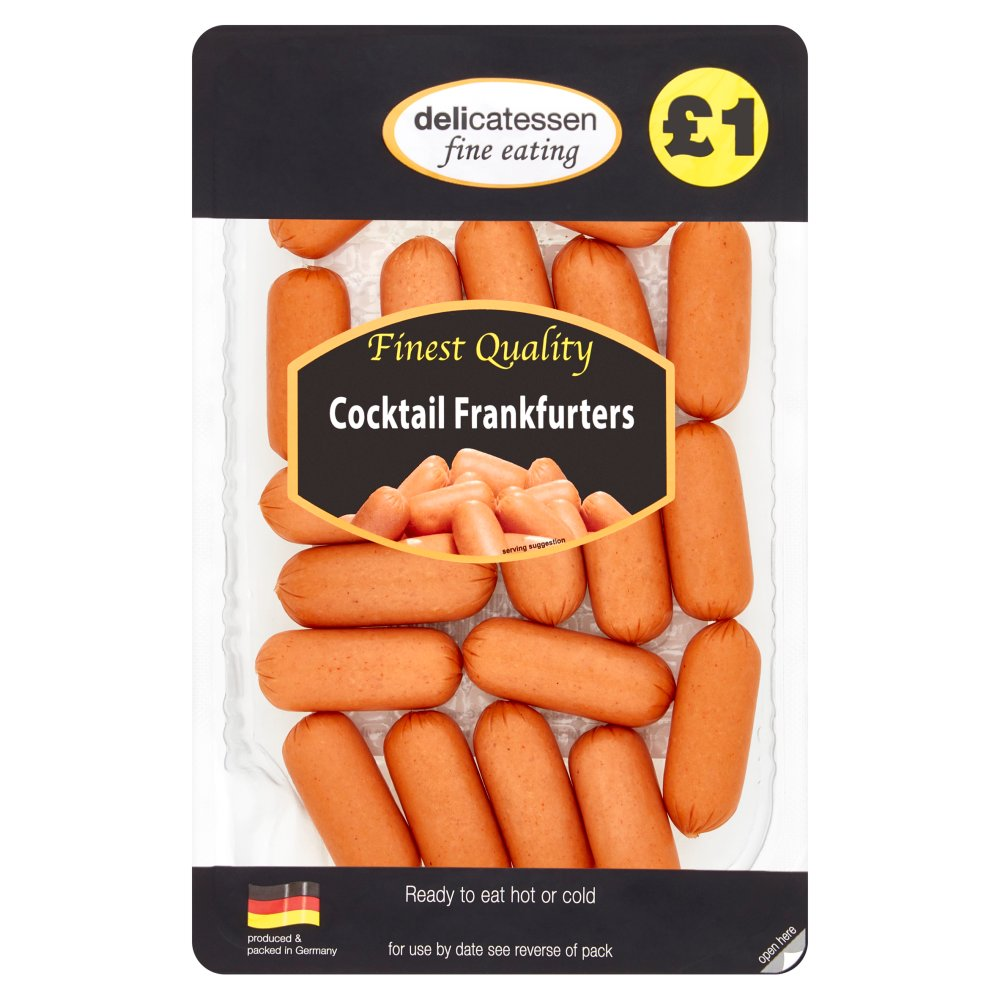 Delicatessen Frankfurters PM £1 - Cocktail 200g