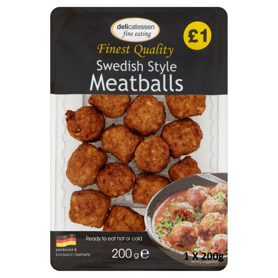 Delicatessen Meatballs PM £1 - Swedish Style 200g