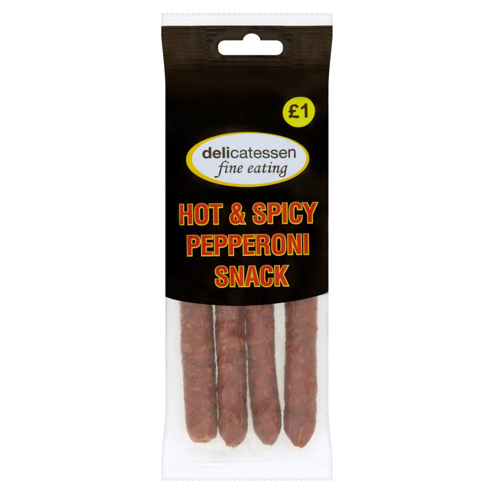 Delicatessen Pepperoni Snack PM £1 - Hot & Spicy 70g