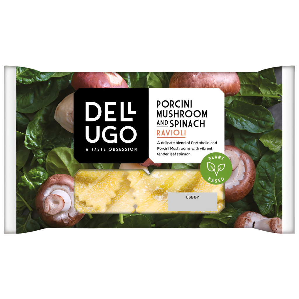 Dell Ugo Fresh Filled Pasta - Ravioli Porcini Mushroom & Spinach 250g