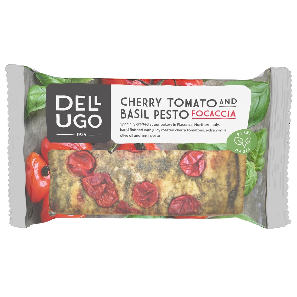 [15% OFF] Dell Ugo Fresh Focaccia - Cherry Tomato & Basil Pesto 210g
