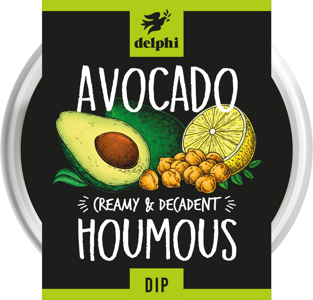 Delphi Dips - Avocado & Houmous 150g