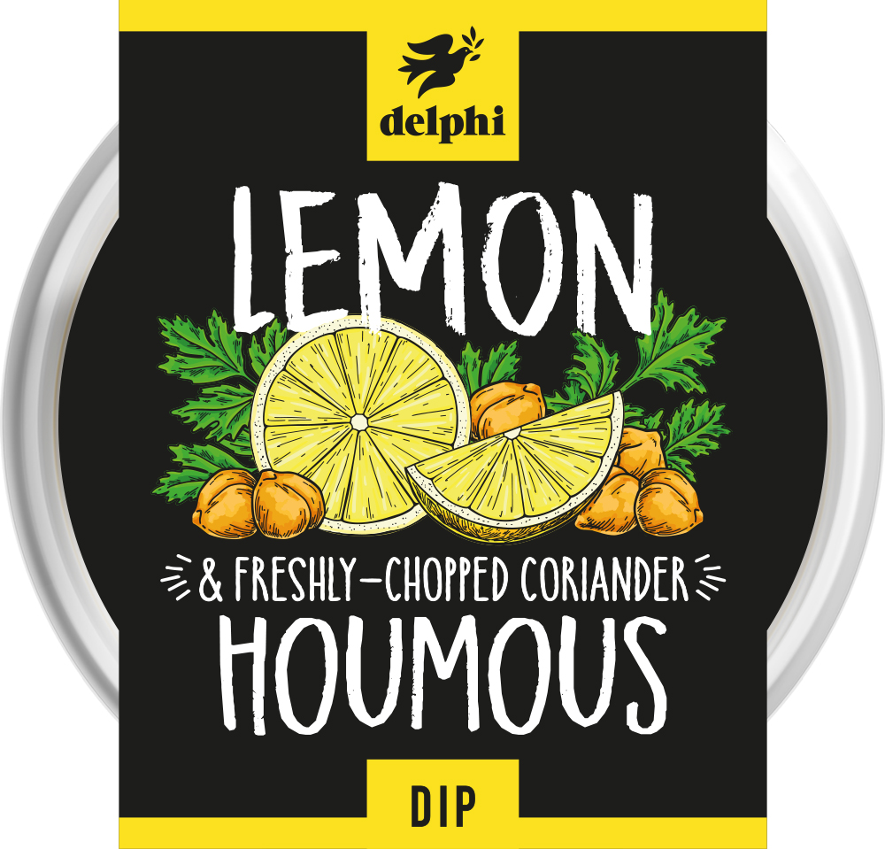 Delphi Dips - Lemon and Coriander Houmous 170g
