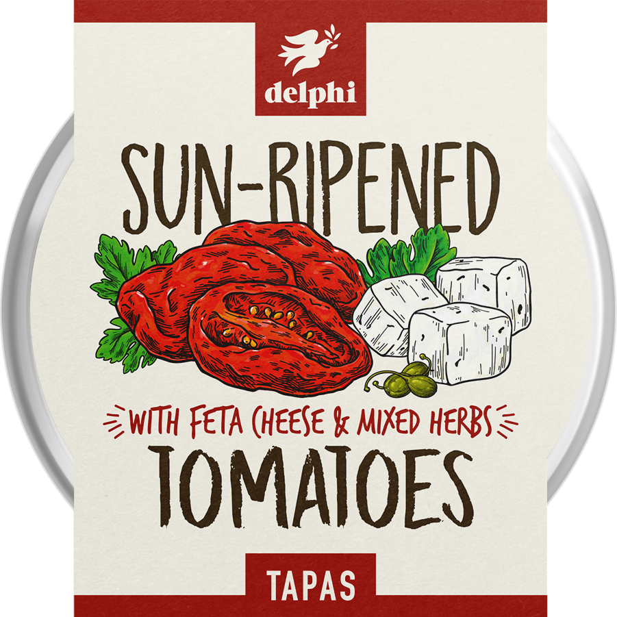 Delphi Olives and Tapas - Sun Ripened Tomato Salad 160g
