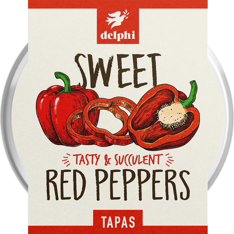 Delphi Olives & Tapas - Sweet Red Pepper 130g