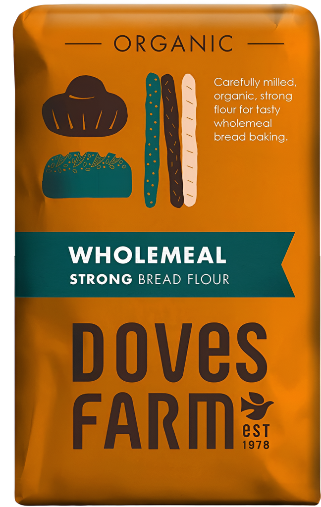Doves Farm Flour - Organic Strong Wholemeal Bread X 5 X 1.5kg