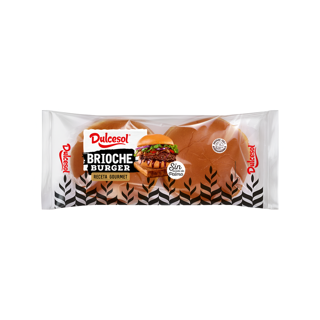 Dulcesol Brioche Burger Buns - Plain 4pc
