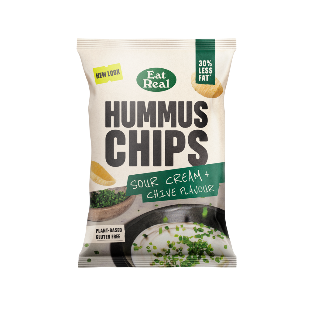 [33% OFF] Eat Real Hummus Chips - Sour Cream & Chive X 10 X 110g