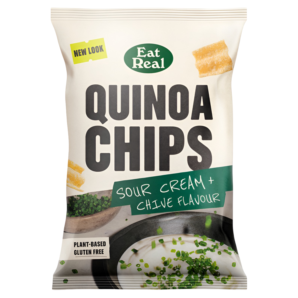 Eat Real Quinoa Chips - Sour Cream & Chive X 10 X 90g