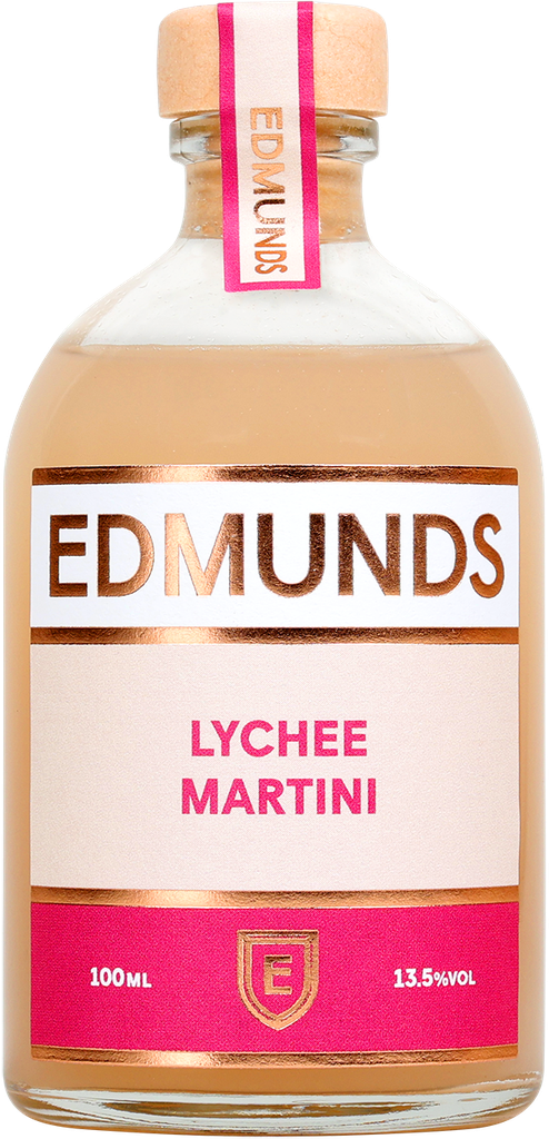 Edmunds Bottled Cocktails - Lychee Martini 14% ABV X 6 X 100ml