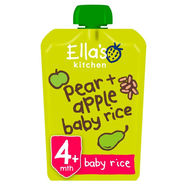 [15% OFF] Ellas Kitchen Stage 1 - Rice w/ Pear & Apple (EK106) X 7 X 120g
